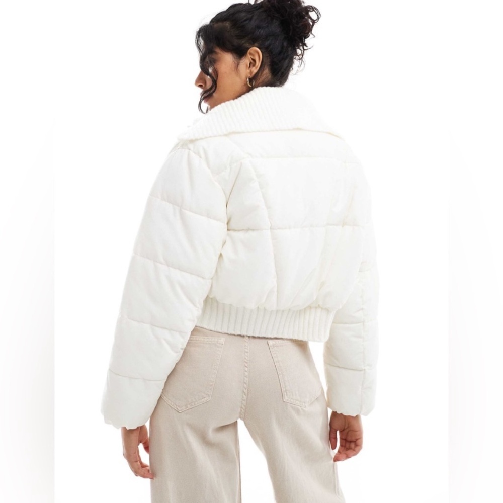 Mother Puffer XXS white puffer coat cotton on
